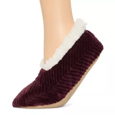 new!Mixit Chevron Cozy Womens 1 Pair Slipper Socks