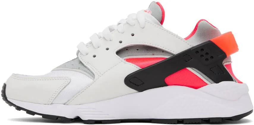 Nike Gray & Red Air Huarache Sneakers