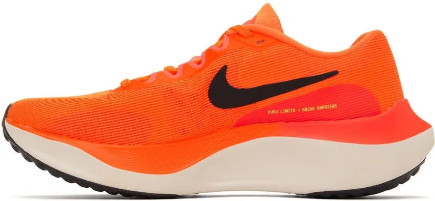 Nike Orange Zoom Fly 5 Sneakers