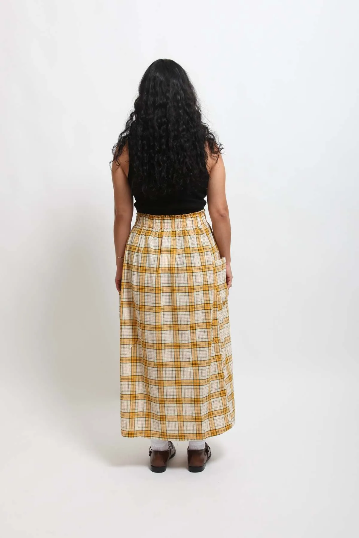 Novella Skirt - Yellow Plaid