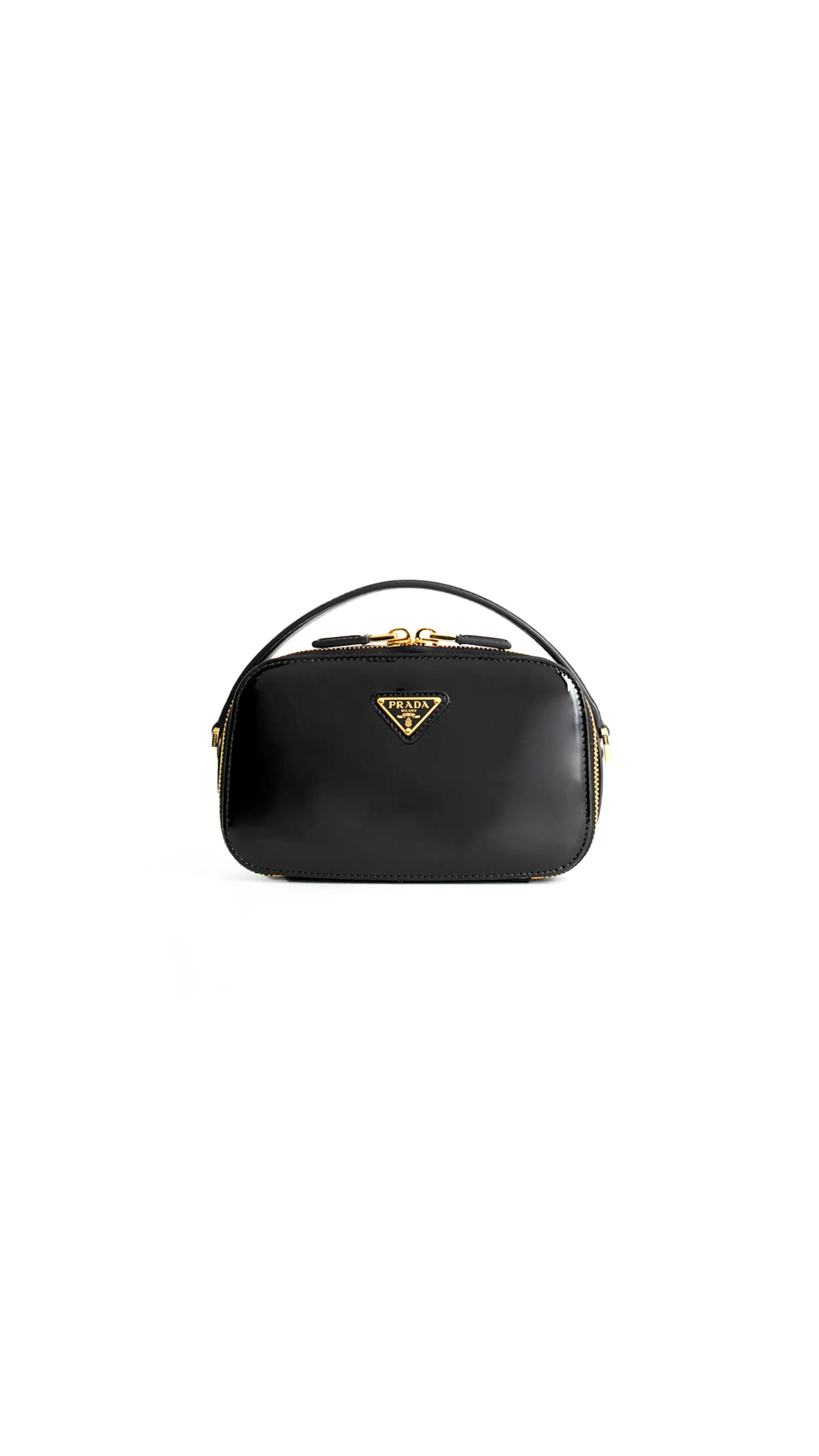 Odette Patent Leather Mini-Bag - Black