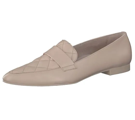 paul green Softnappa Damen Loafer nachhaltige Echtleder-Slipper Schlupf-Schuhe 2907-05 Beige