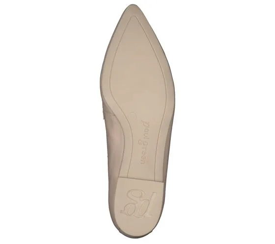 paul green Softnappa Damen Loafer nachhaltige Echtleder-Slipper Schlupf-Schuhe 2907-05 Beige