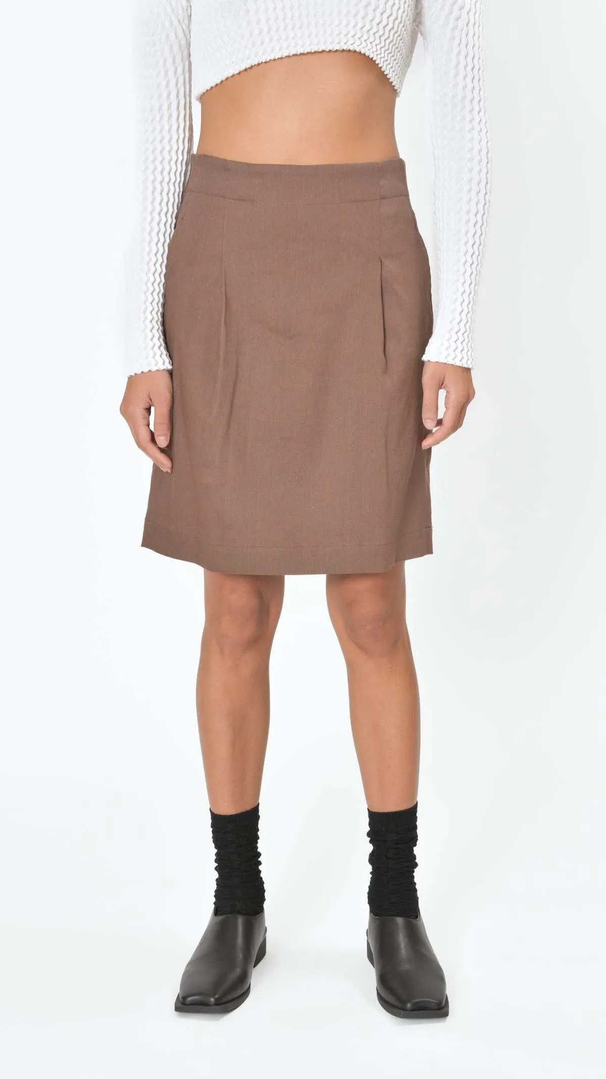 Peel Skirt - Brown