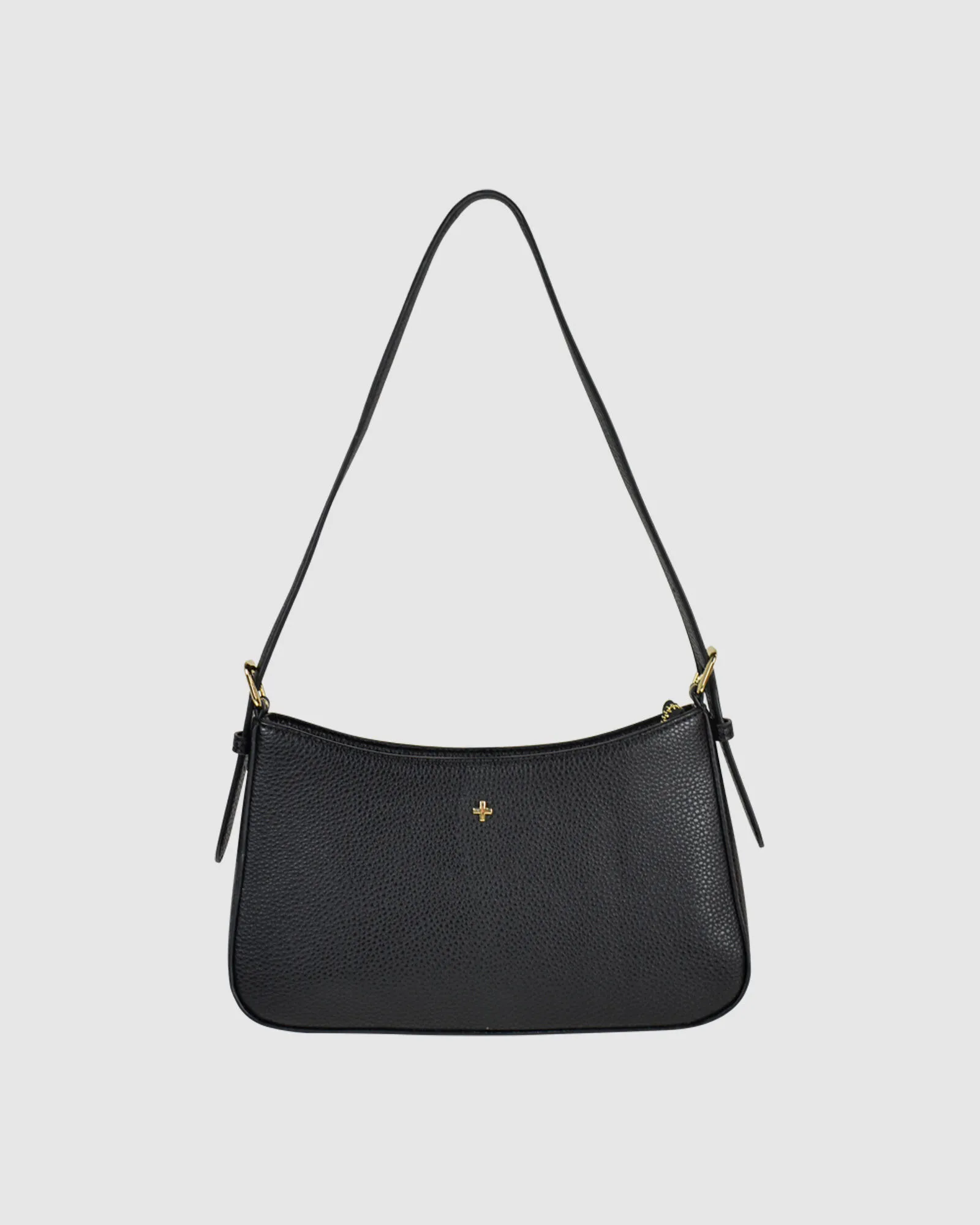 Peta + Jain Lilu Shoulder Bag in Black Pebble Gold