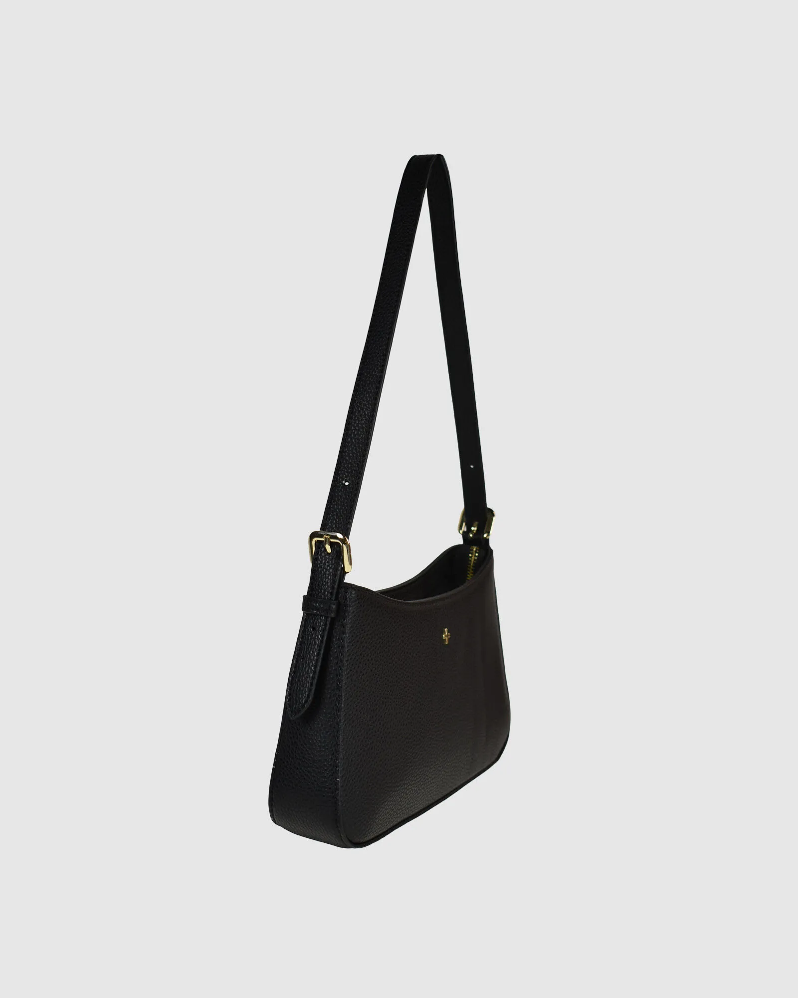 Peta + Jain Lilu Shoulder Bag in Black Pebble Gold