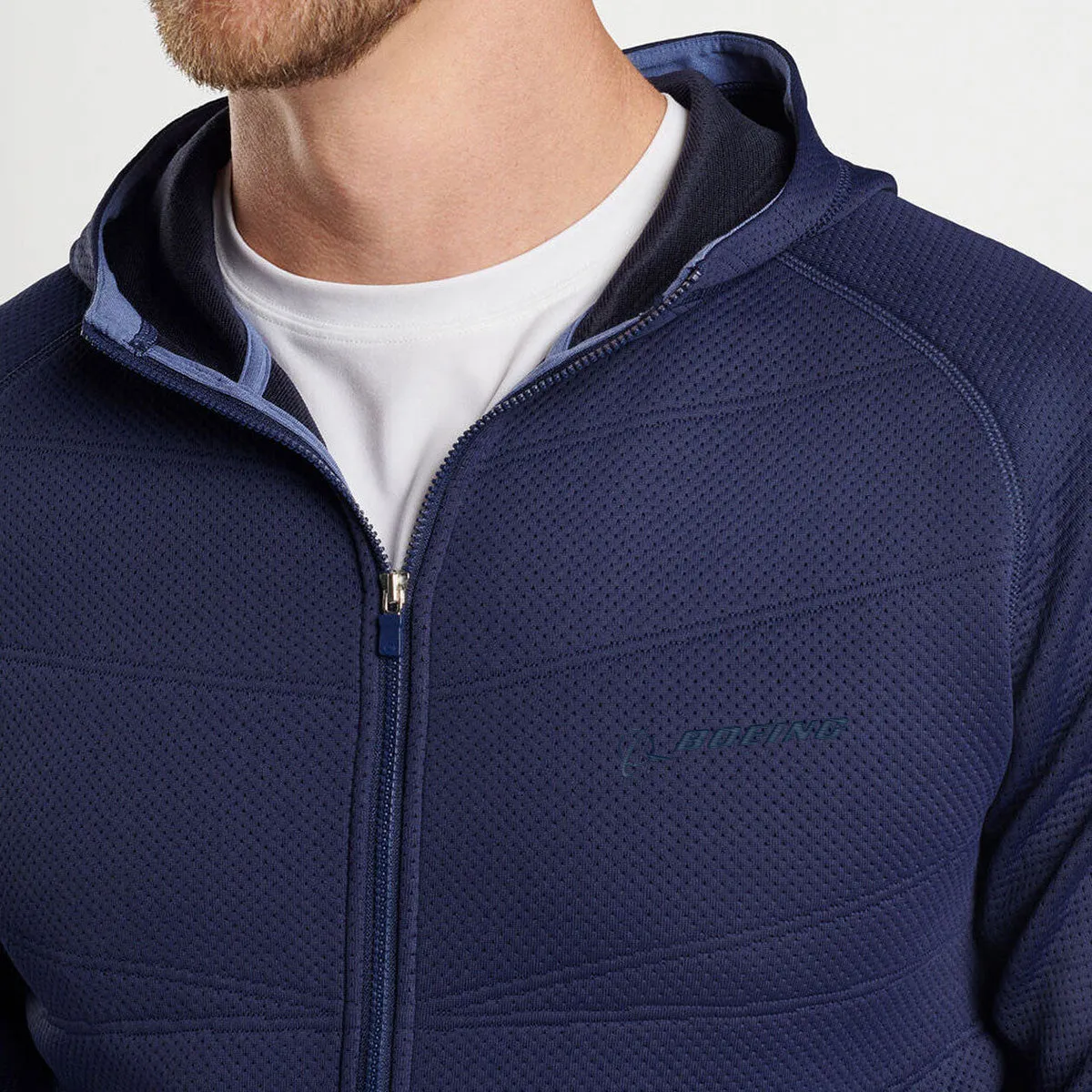 Peter Millar Boeing Men’s Orion Performance Quilted Hoodie