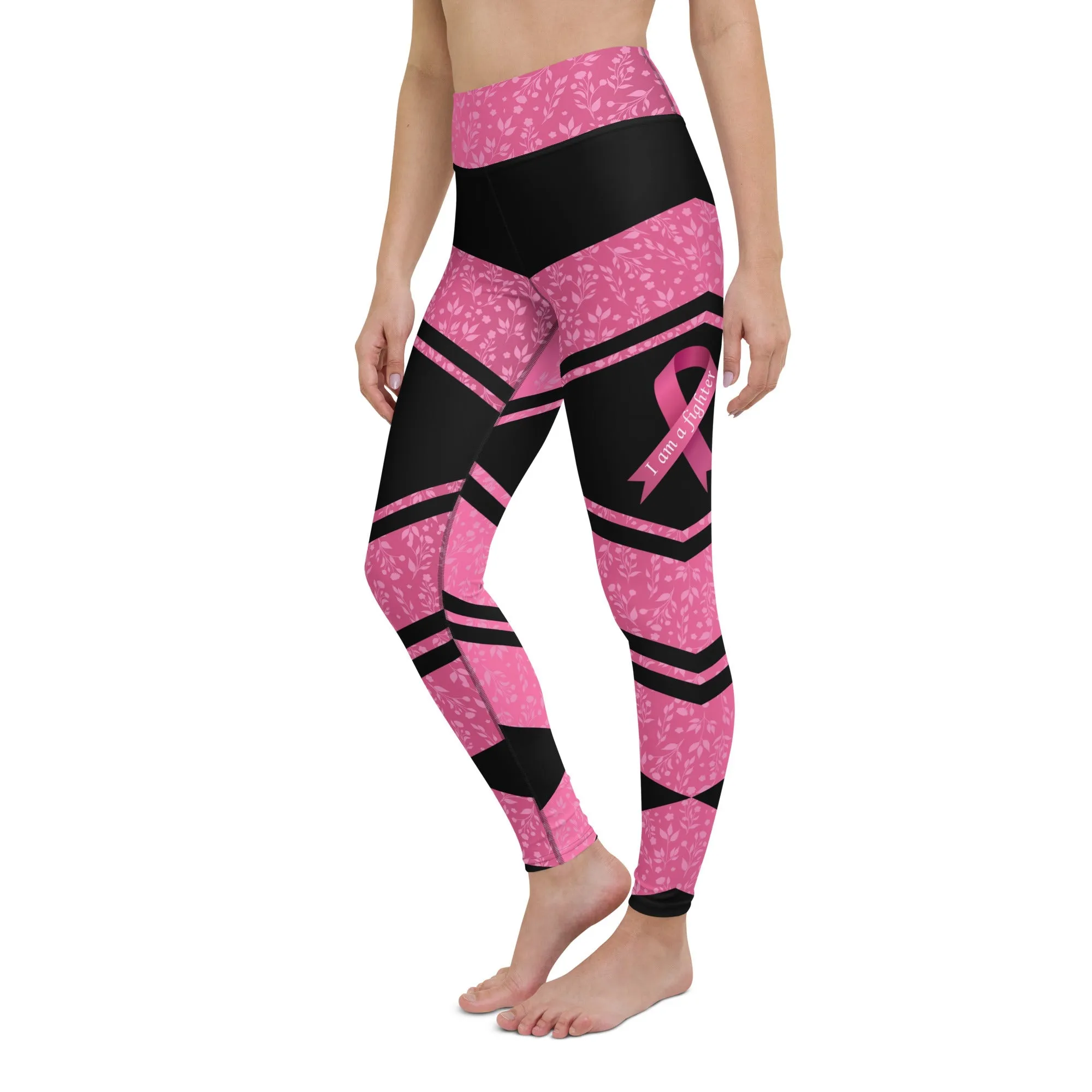 Pink Ribbon Warrior Yoga Leggings