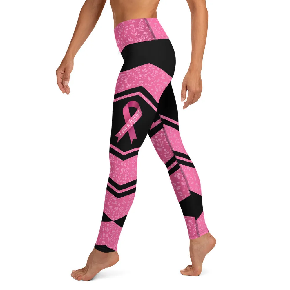 Pink Ribbon Warrior Yoga Leggings