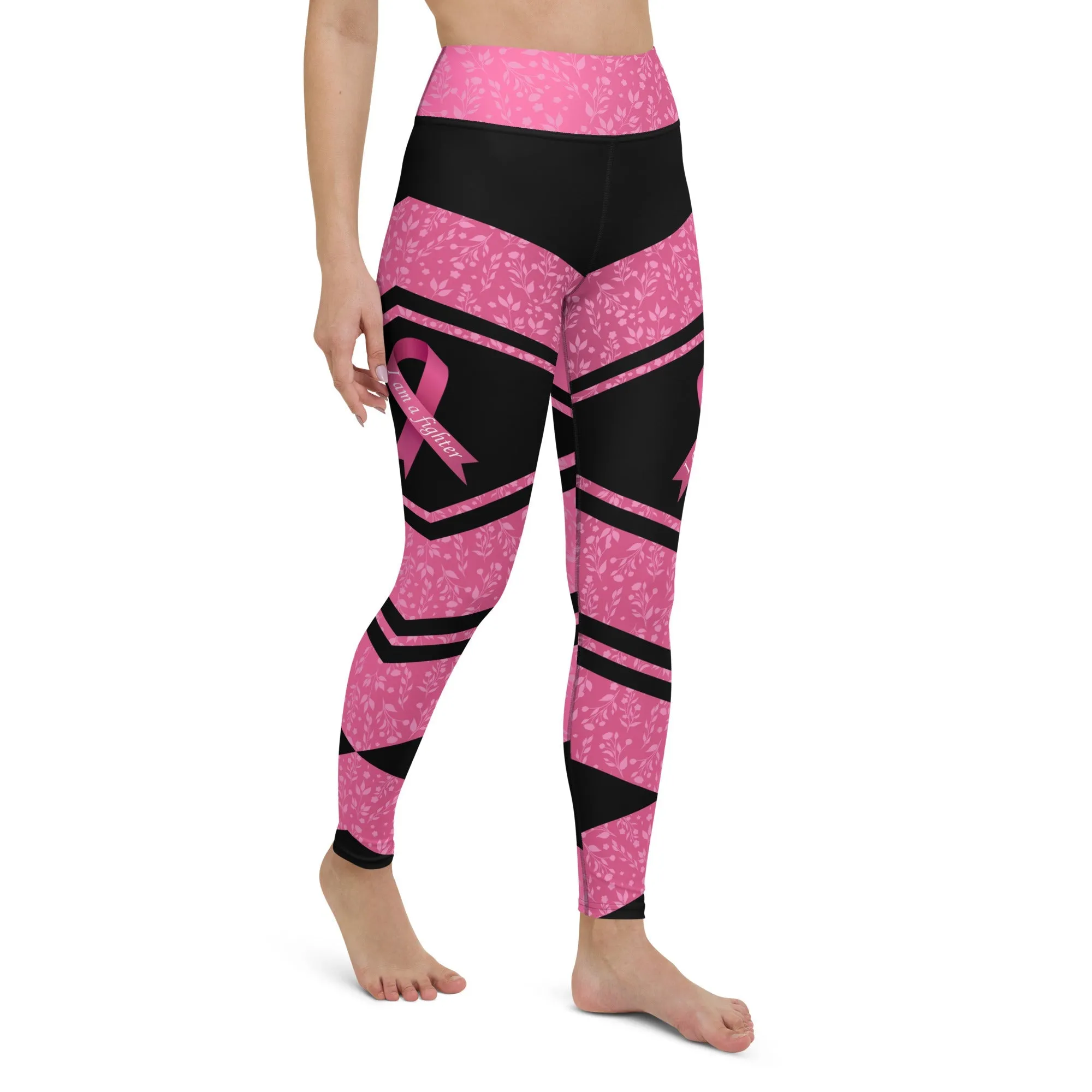 Pink Ribbon Warrior Yoga Leggings