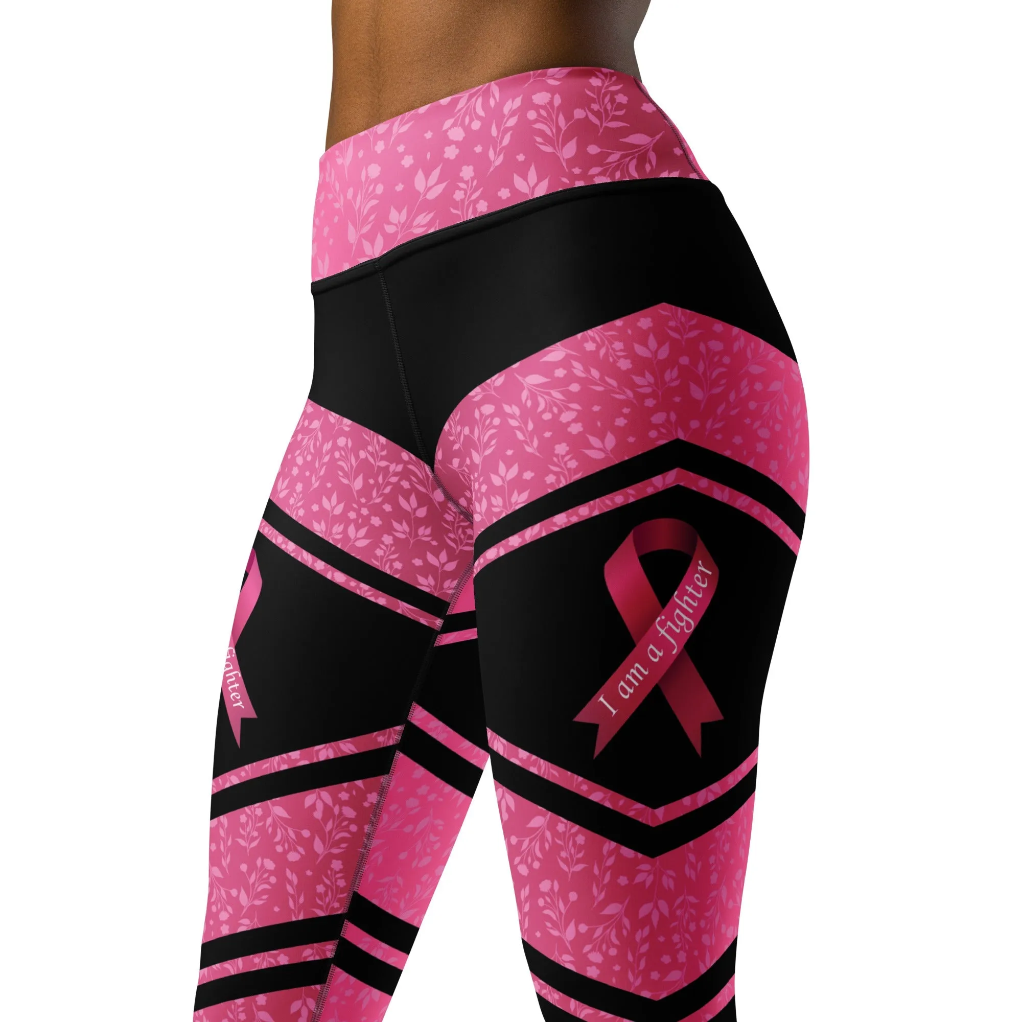 Pink Ribbon Warrior Yoga Leggings