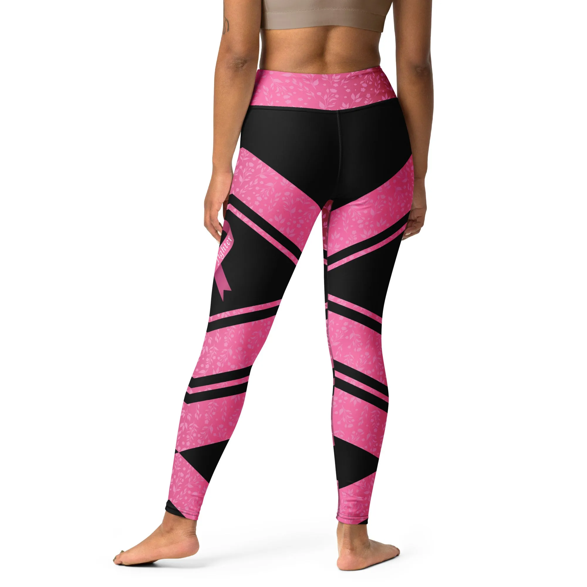 Pink Ribbon Warrior Yoga Leggings