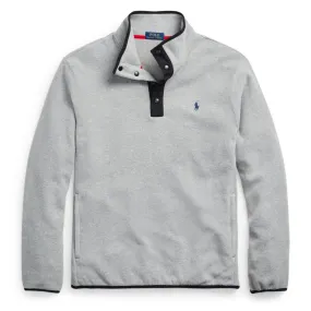 Polo Ralph Lauren Mockneck Pullover Fleece Grey Heather / Black