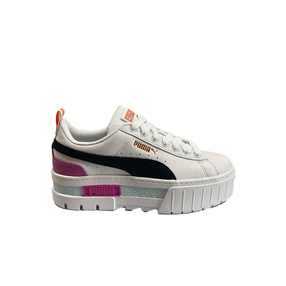 Puma Mayze Leather Women’s Puma White/Black Apricot 381983-11