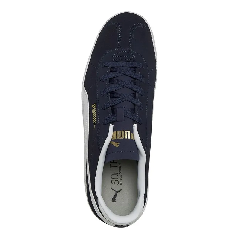 Puma Mens Club Trainers Blue/White/Gold