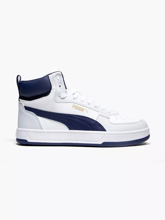 Puma  Teen Caven 2.0 Mid White/Blue Trainers