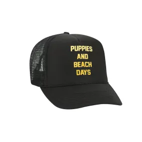 Puppies and Beach | Foam Trucker Hat