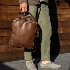 Quinn Commuter Backpack in Baldwin Oak by Moore & Giles