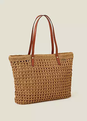 Raffia Shoulder Bag by Accessorize | Look Again