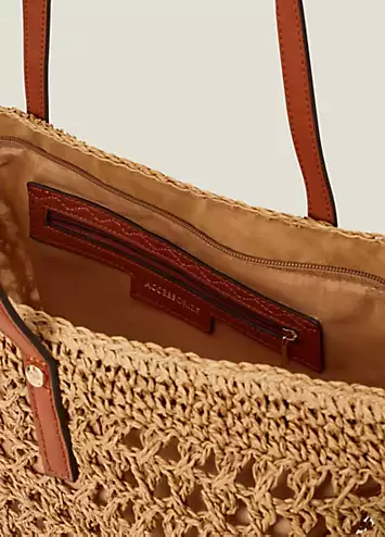 Raffia Shoulder Bag by Accessorize | Look Again