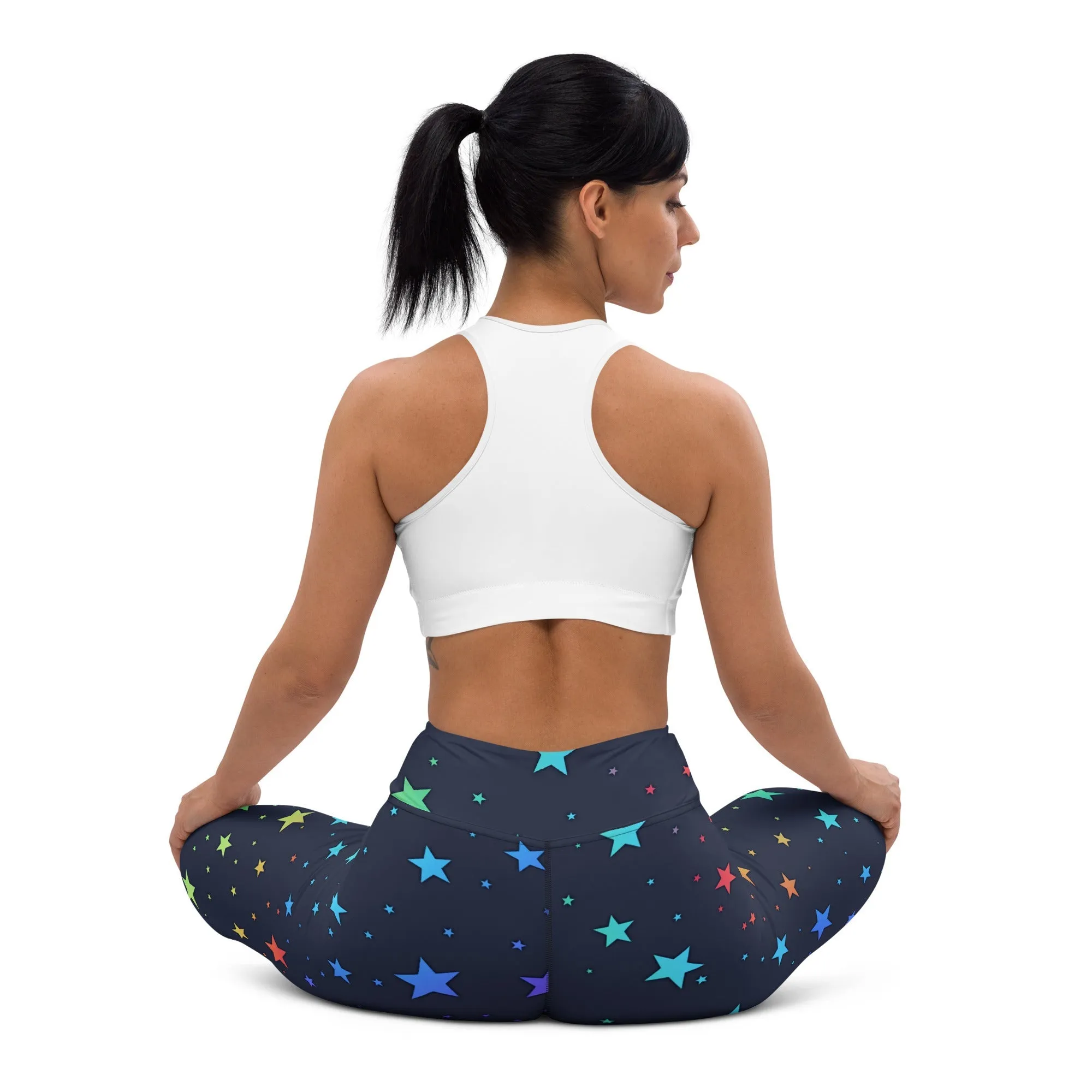 Rainbow Stars Yoga Leggings