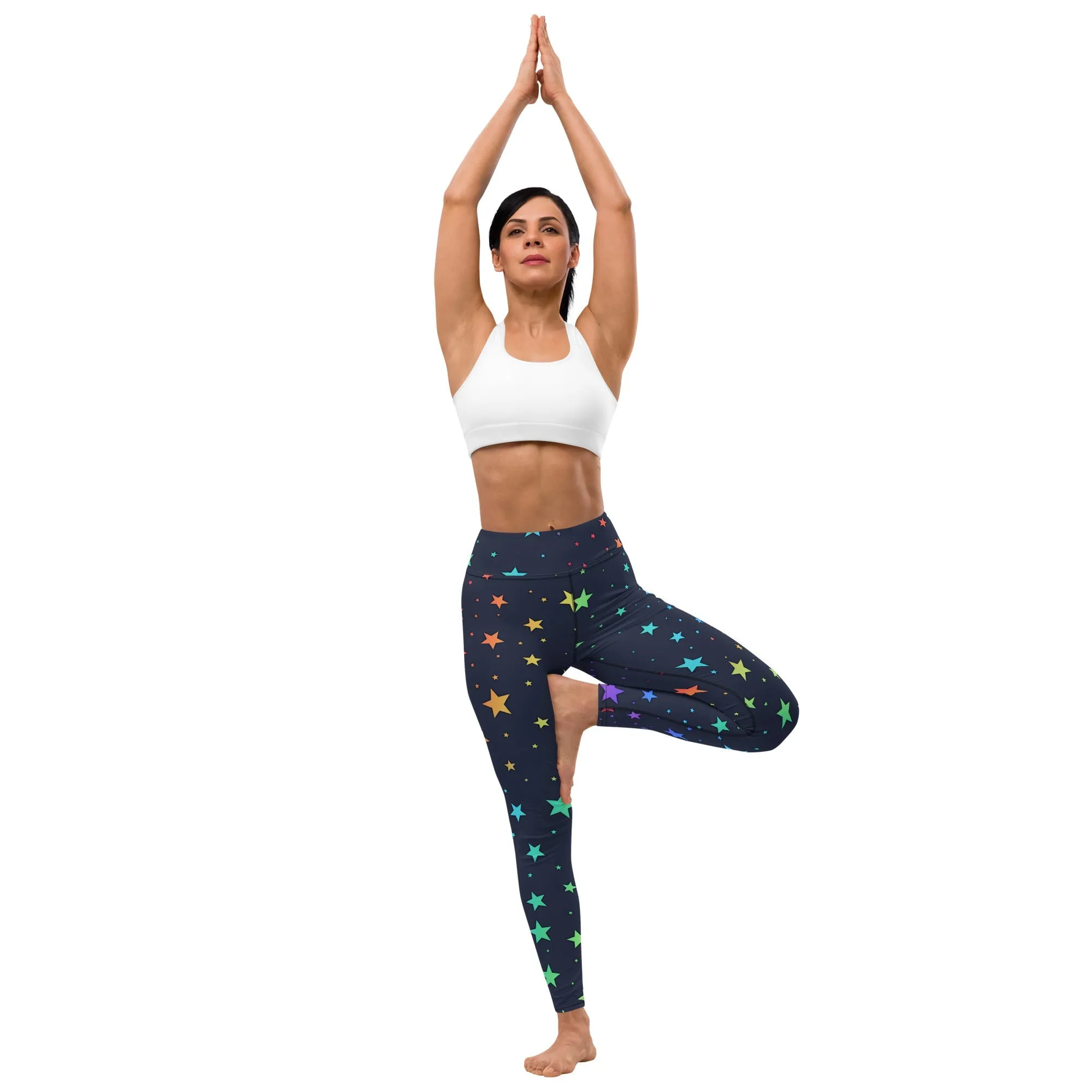 Rainbow Stars Yoga Leggings