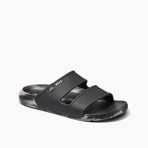 Reef Mens Oasis Double Up Sandals - Black/Taupe Marble