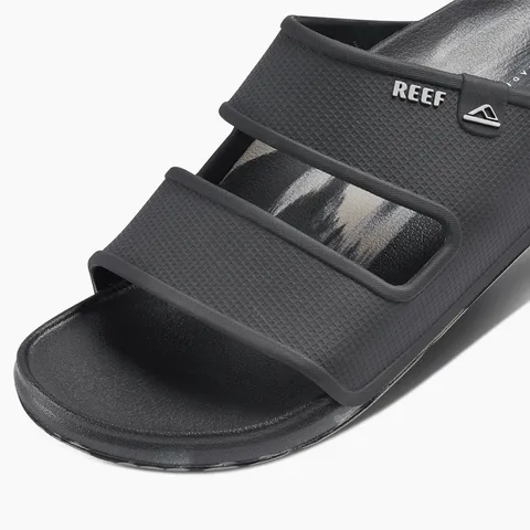 Reef Mens Oasis Double Up Sandals - Black/Taupe Marble