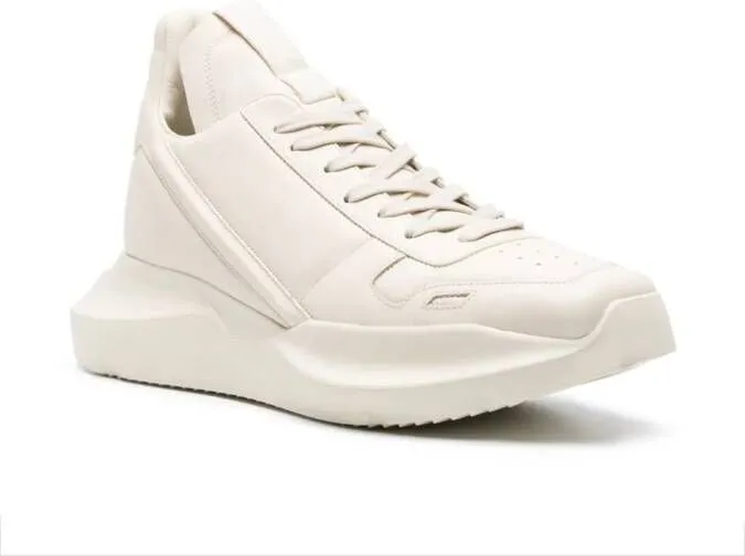 Rick Owens Geth Runner leather sneakers Neutrals