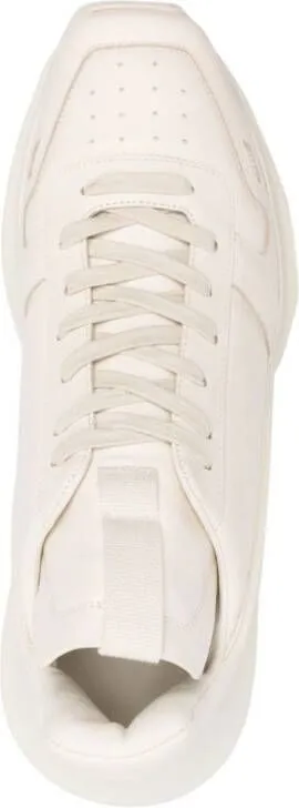 Rick Owens Geth Runner leather sneakers Neutrals