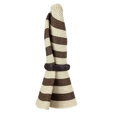 Roll N Go Sun Hat-Brown Stripe