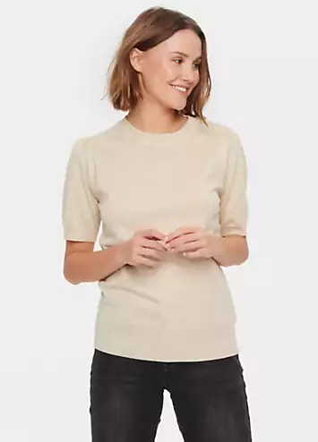 Saint Tropez Mila Short Sleeve Crew Neck Pullover | Grattan