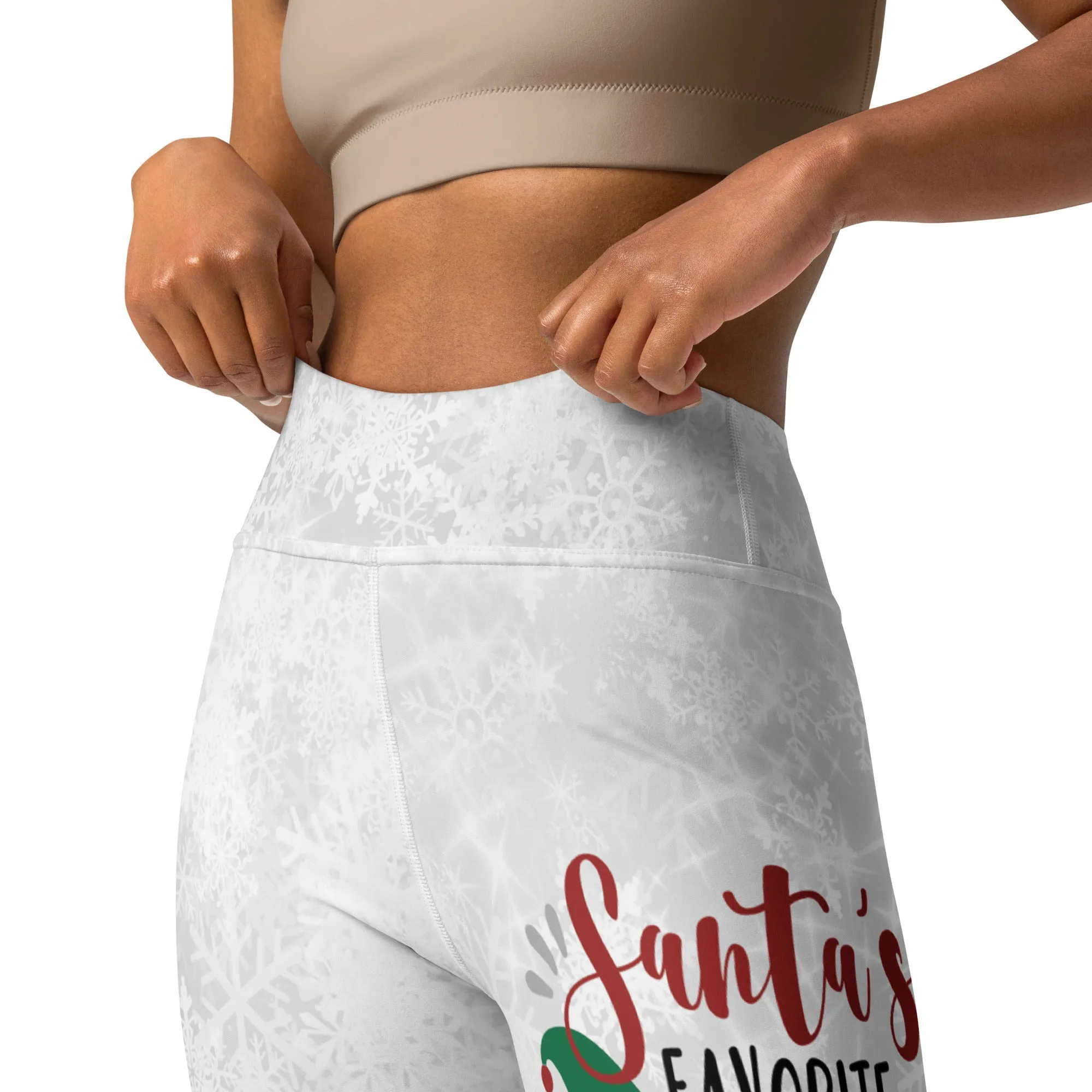 Santa's Favorite Elf Yoga Leggings