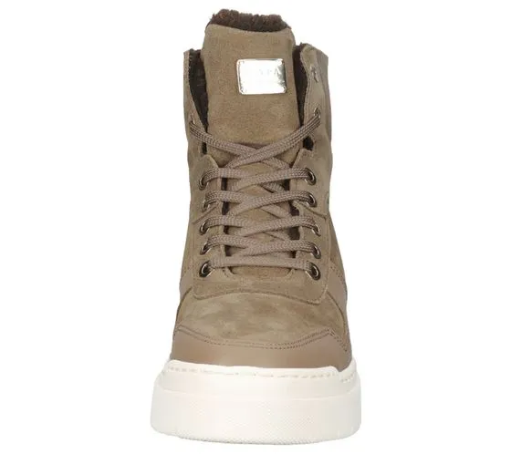 SCAPA stivaletti donna vera pelle scarpe sneakers alte leggermente foderate 01-1086769/239 marrone