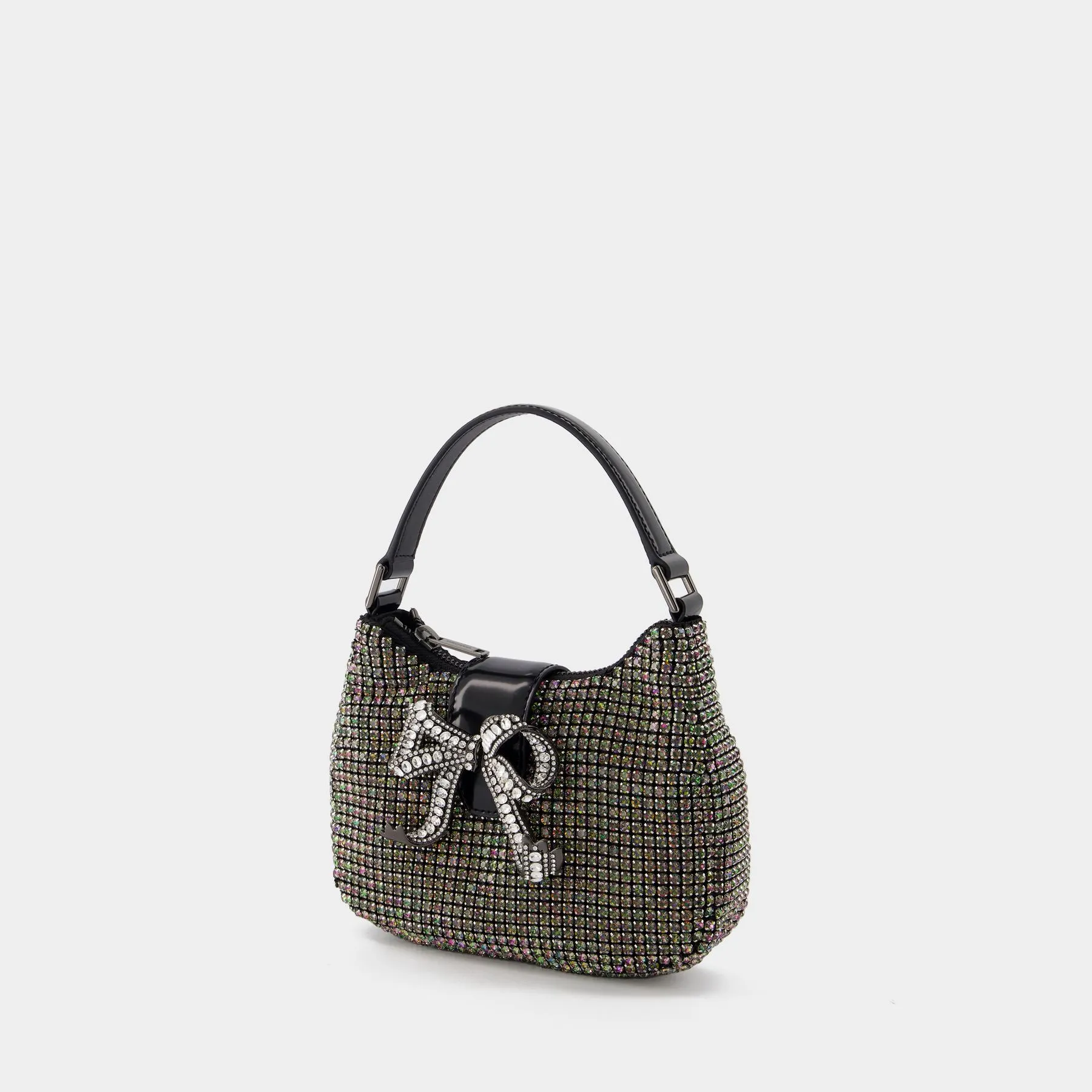 SELF PORTRAIT  Rhinestone Crescent Shoulder Bag - SELF PORTRAIT - Synthetic - Multi