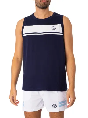 Sergio Tacchini Damarindo Vest - Maritime Blue/White