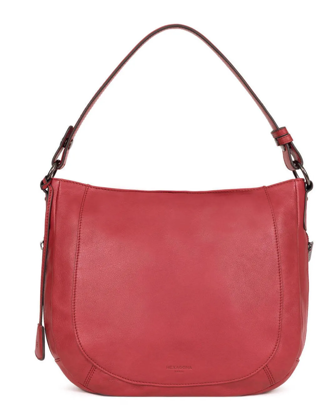 Shoulder bag with 1 handle in carmine calfskin 415373