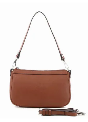 Shoulder bag with 1 handle in cognac cowhide 462348