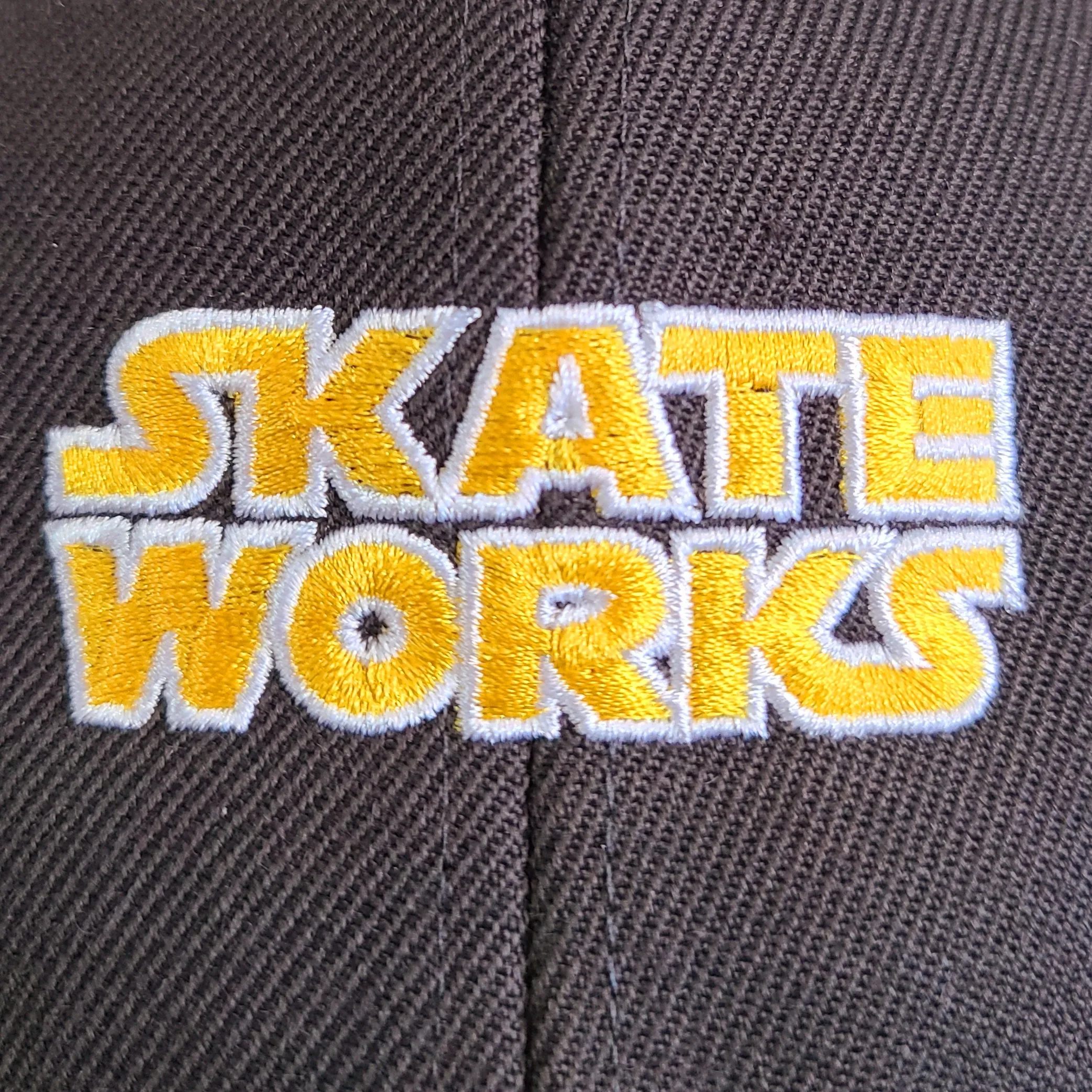 Skateworks Classic Logo Snapback Hat Coal/Yellow