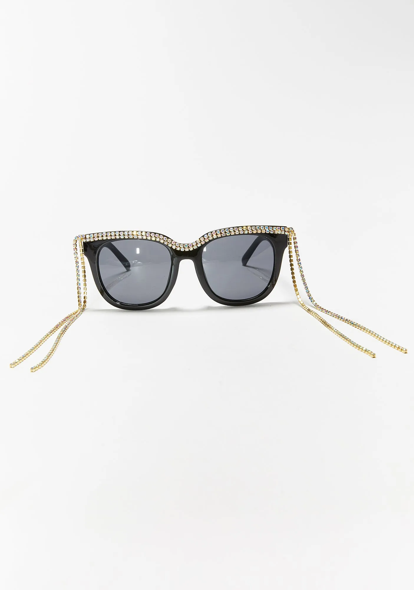 Slide Thru Rhinestone Sunglasses-