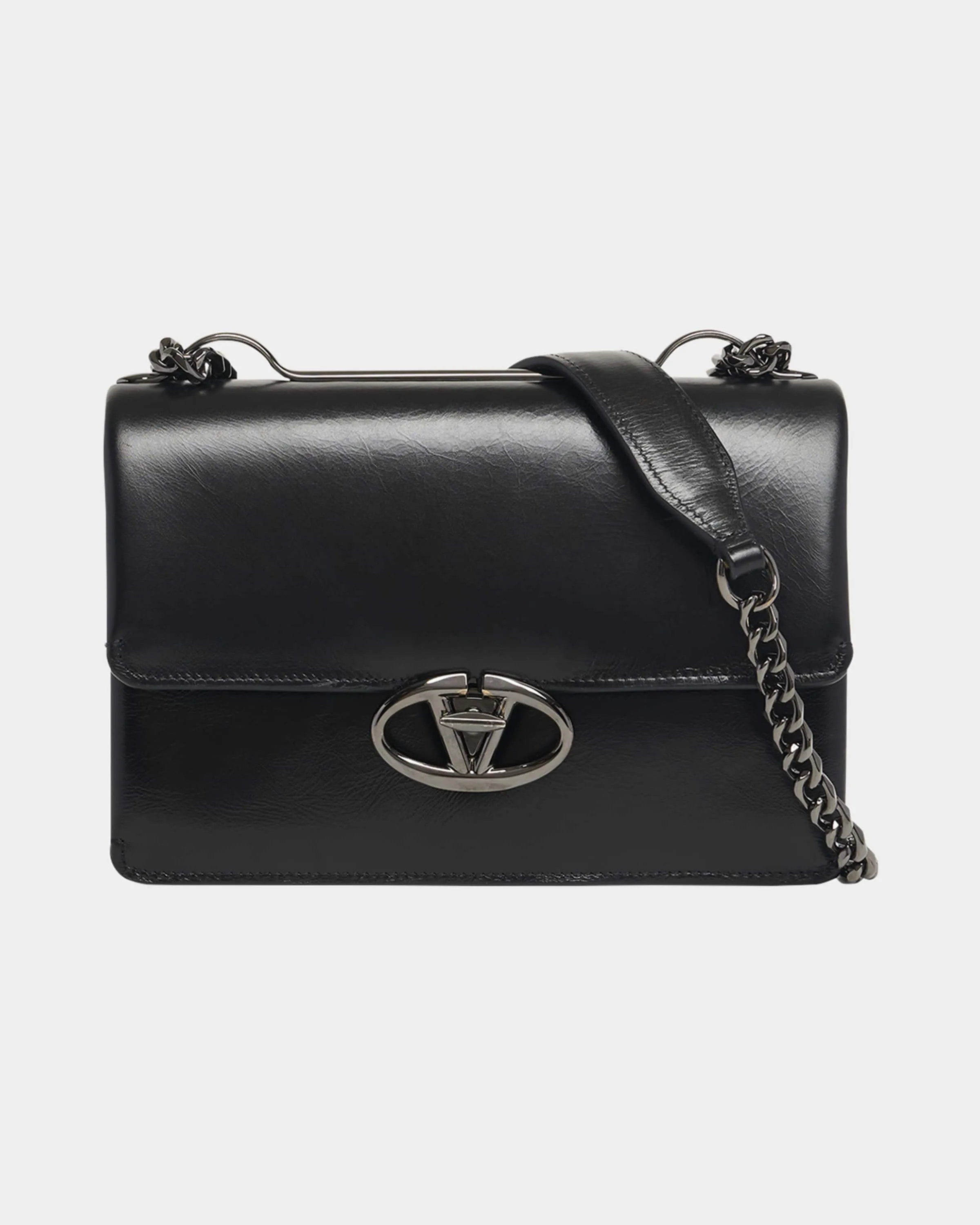 Small VLOGO Flap Leather Shoulder Bag