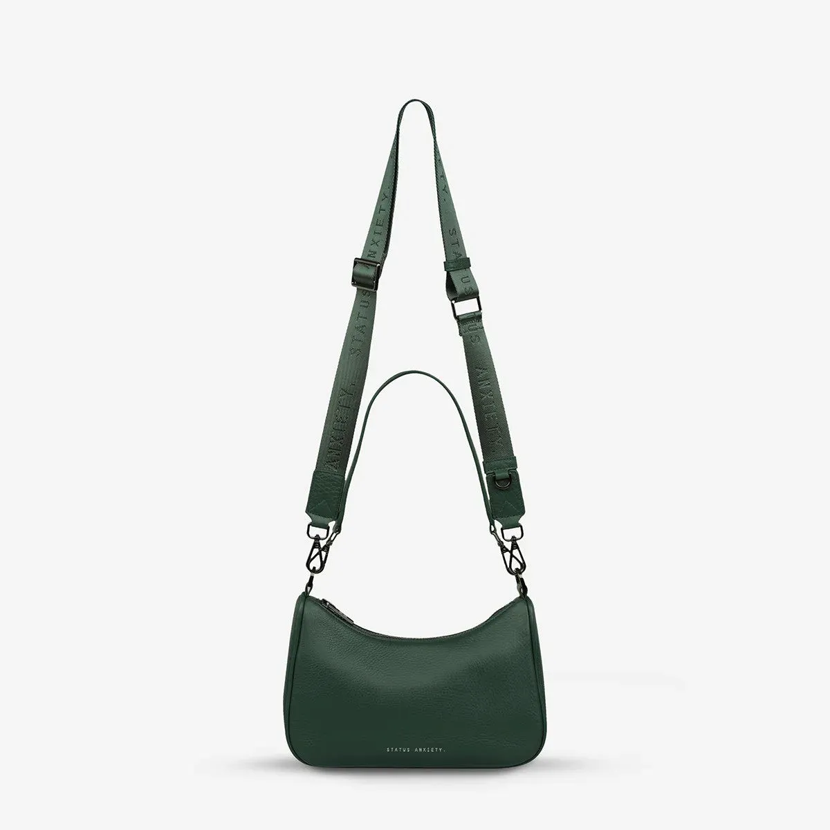 STATUS ANXIETY Womens Look Both Ways Leather Bag Green