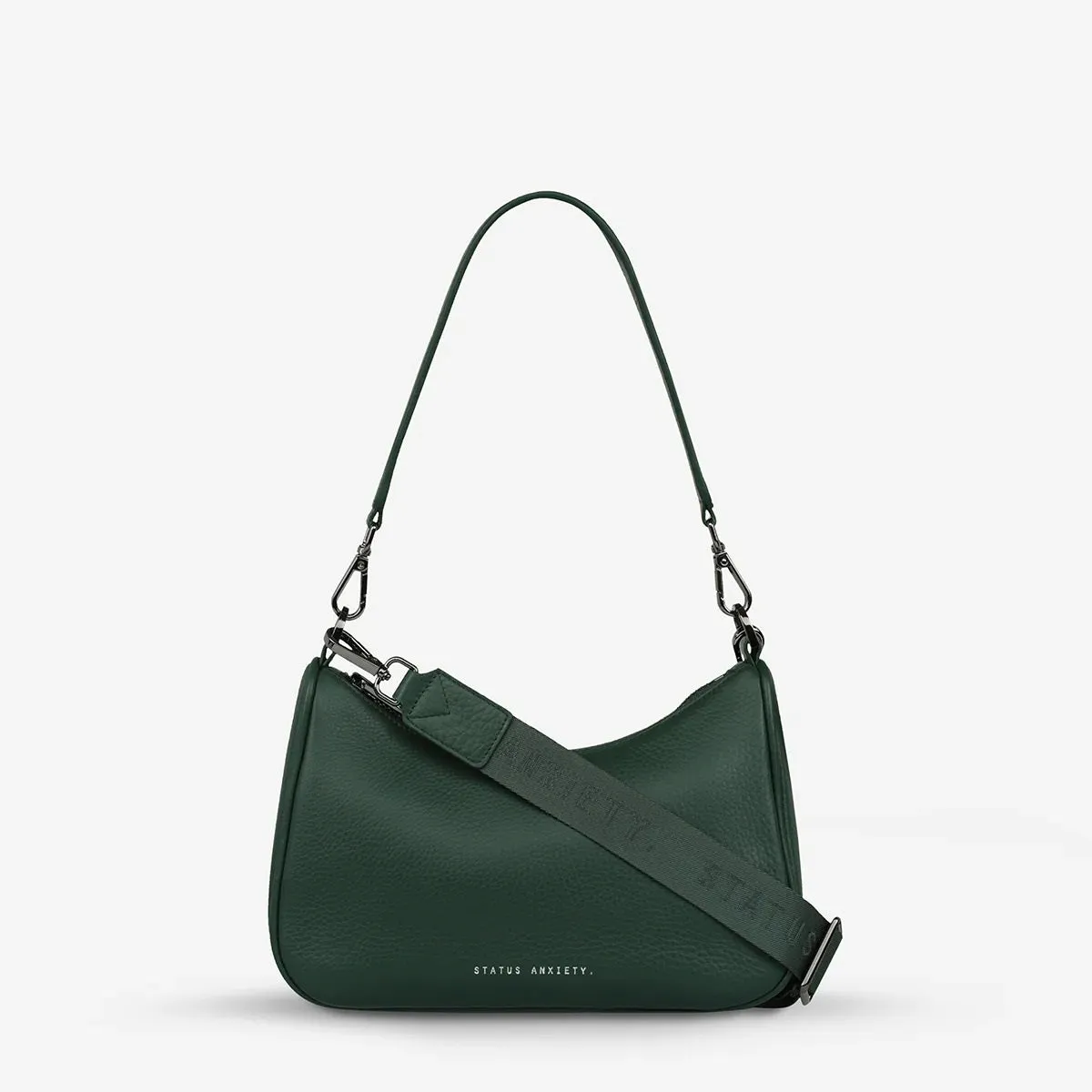 STATUS ANXIETY Womens Look Both Ways Leather Bag Green