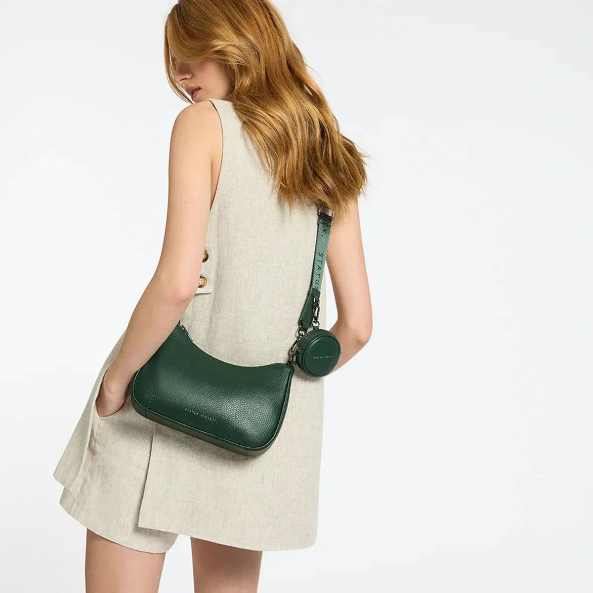 STATUS ANXIETY Womens Look Both Ways Leather Bag Green