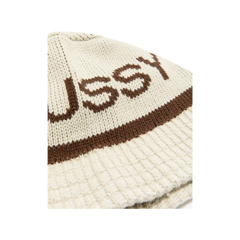 Stussy Jacquard Knit Bucket Hat Natural 1321095