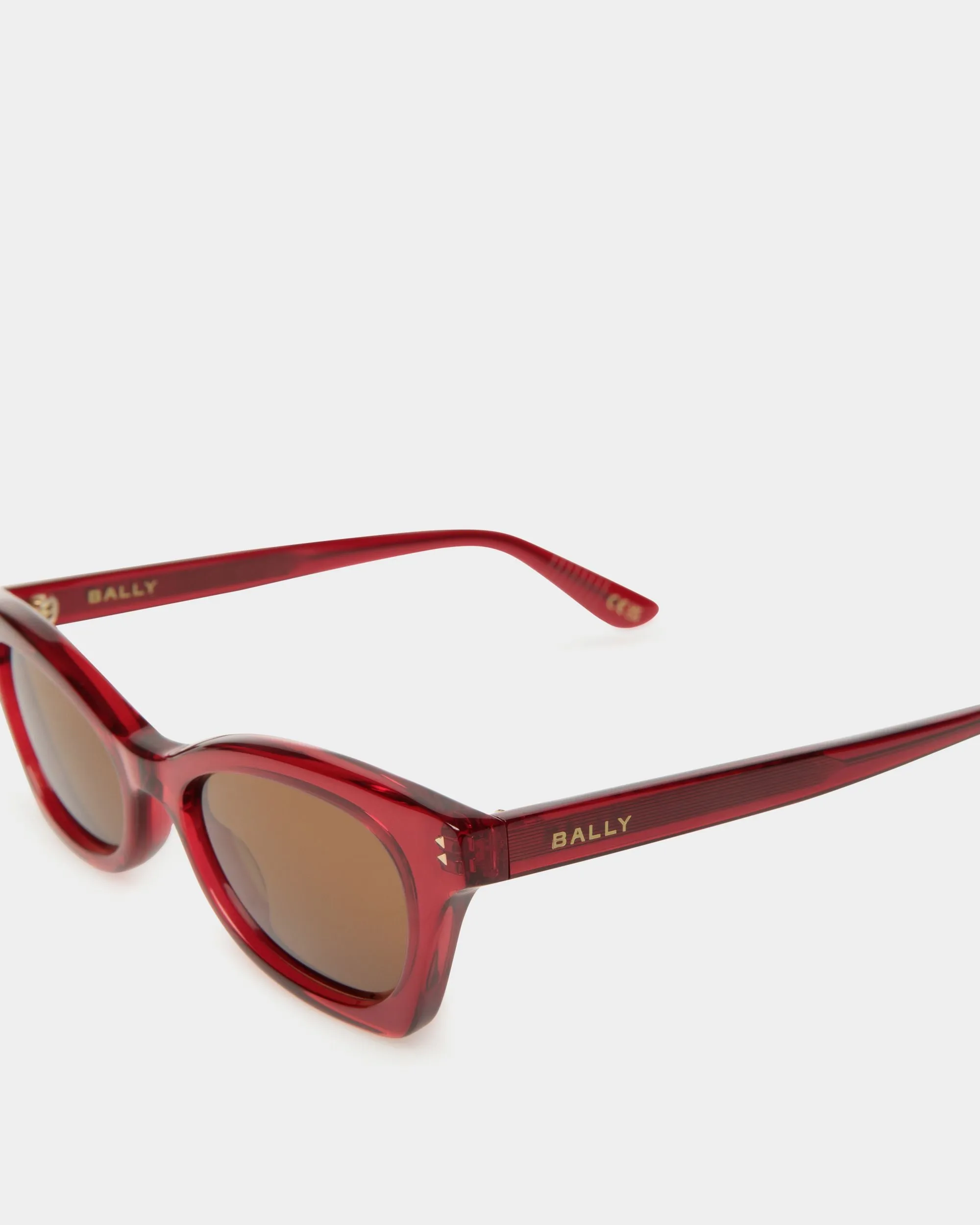 Sue Sunglasses In Red Acetate