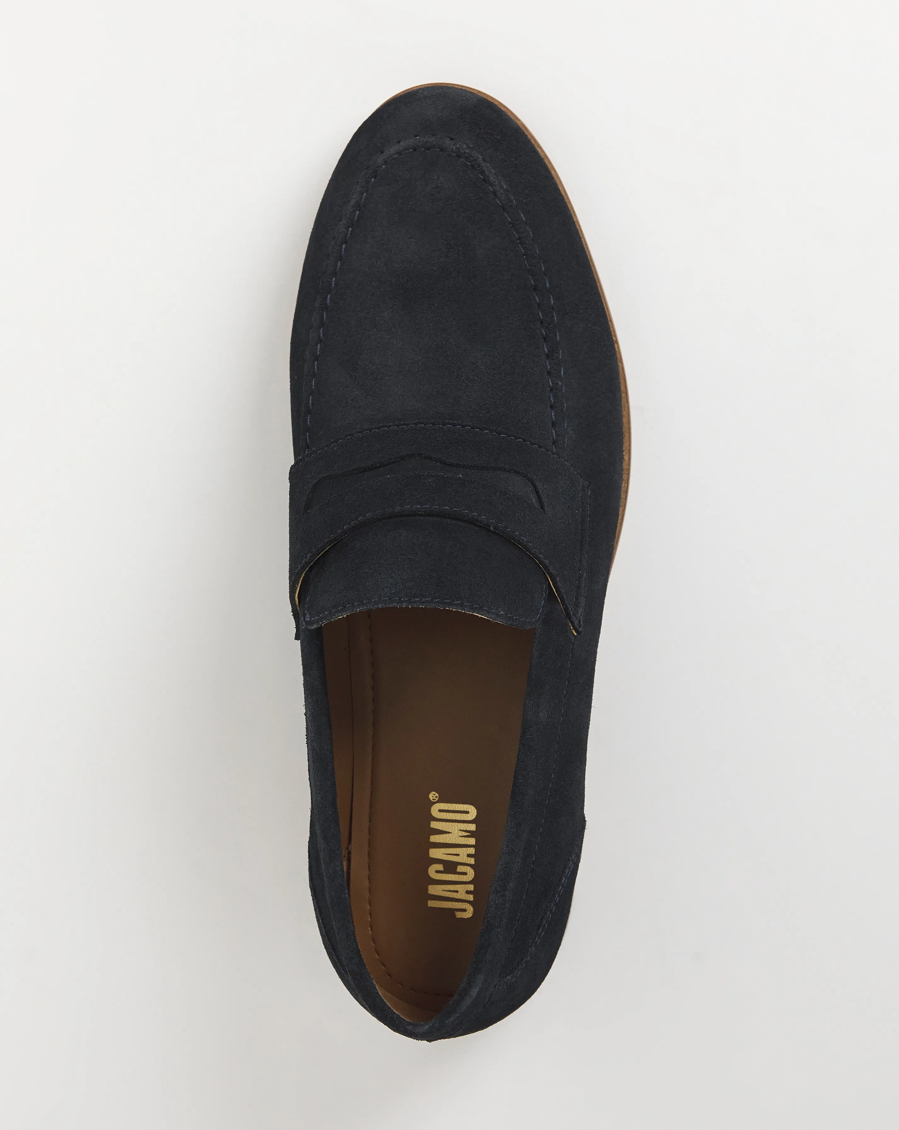 Suede Formal Penny Loafer Wide Fit