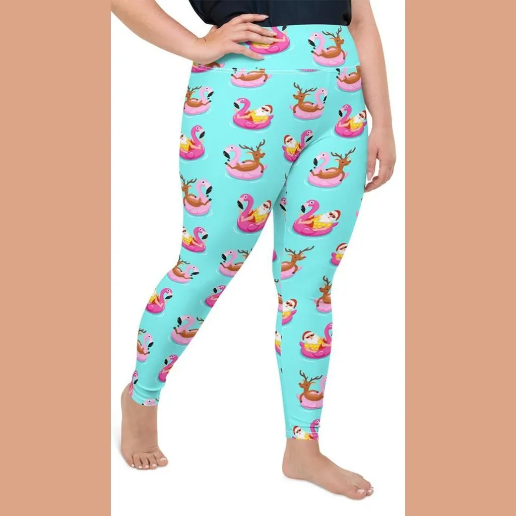 Summer Vibe Christmas Plus Size Leggings