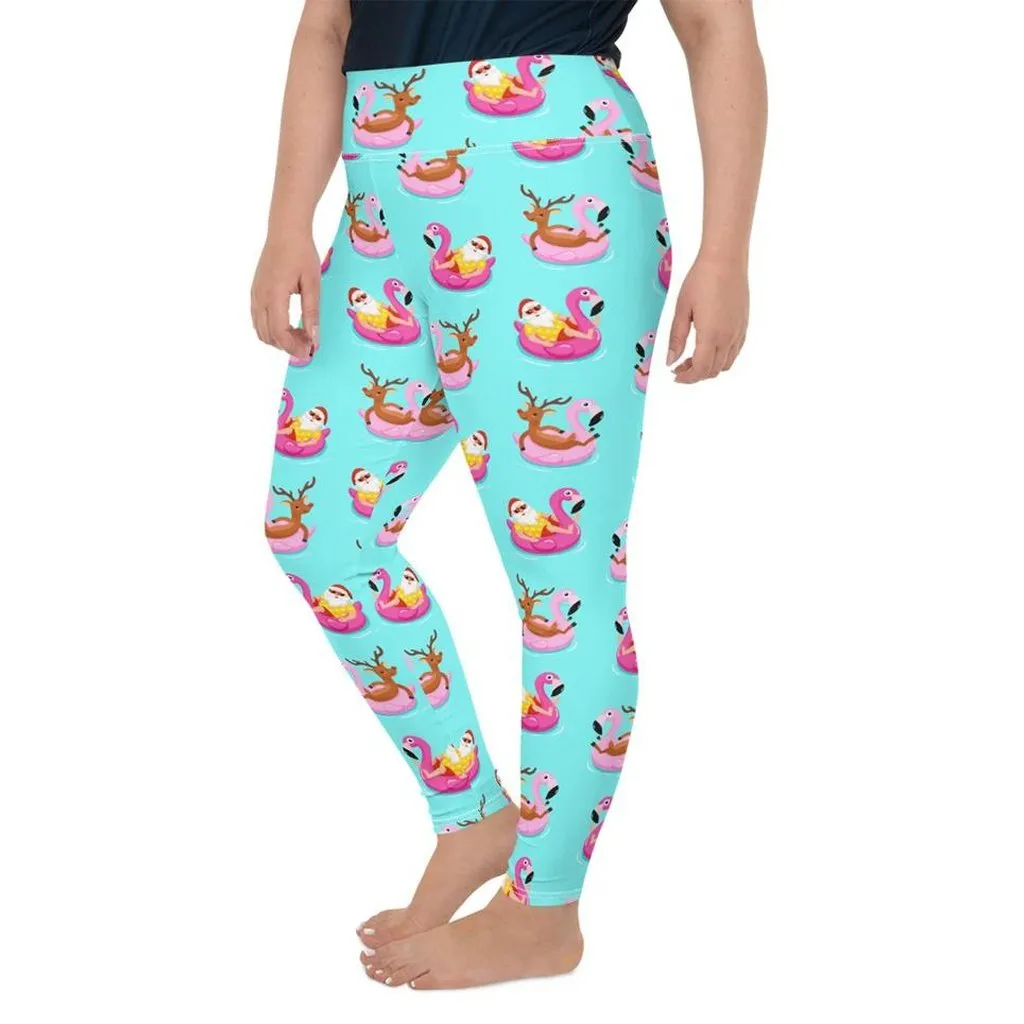 Summer Vibe Christmas Plus Size Leggings