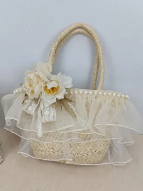 Sweet Lolita Bag Apricot Sequins Handbag Lolita Accessories